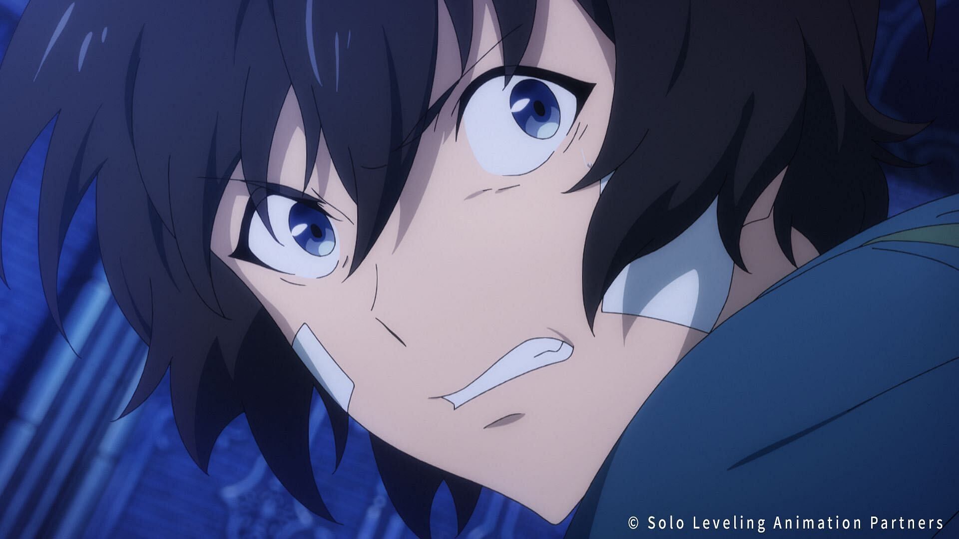 Sung Jinwoo as seen in Solo Leveling anime (Image via A-1 Pictures)