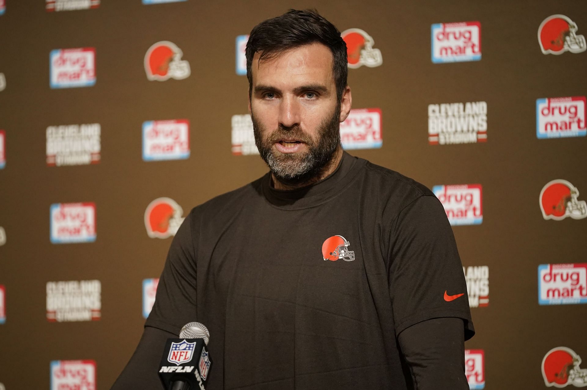 Joe Flacco at Bears Browns Football