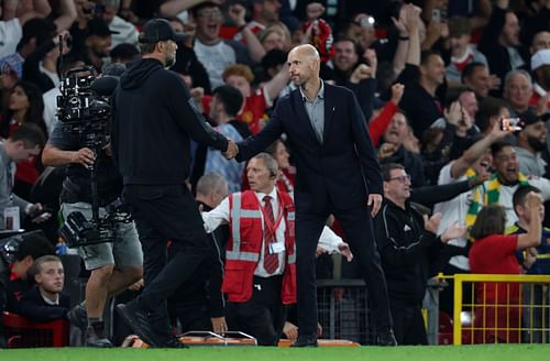 Jurgen Klopp and Erik ten Hag (via Getty Images)