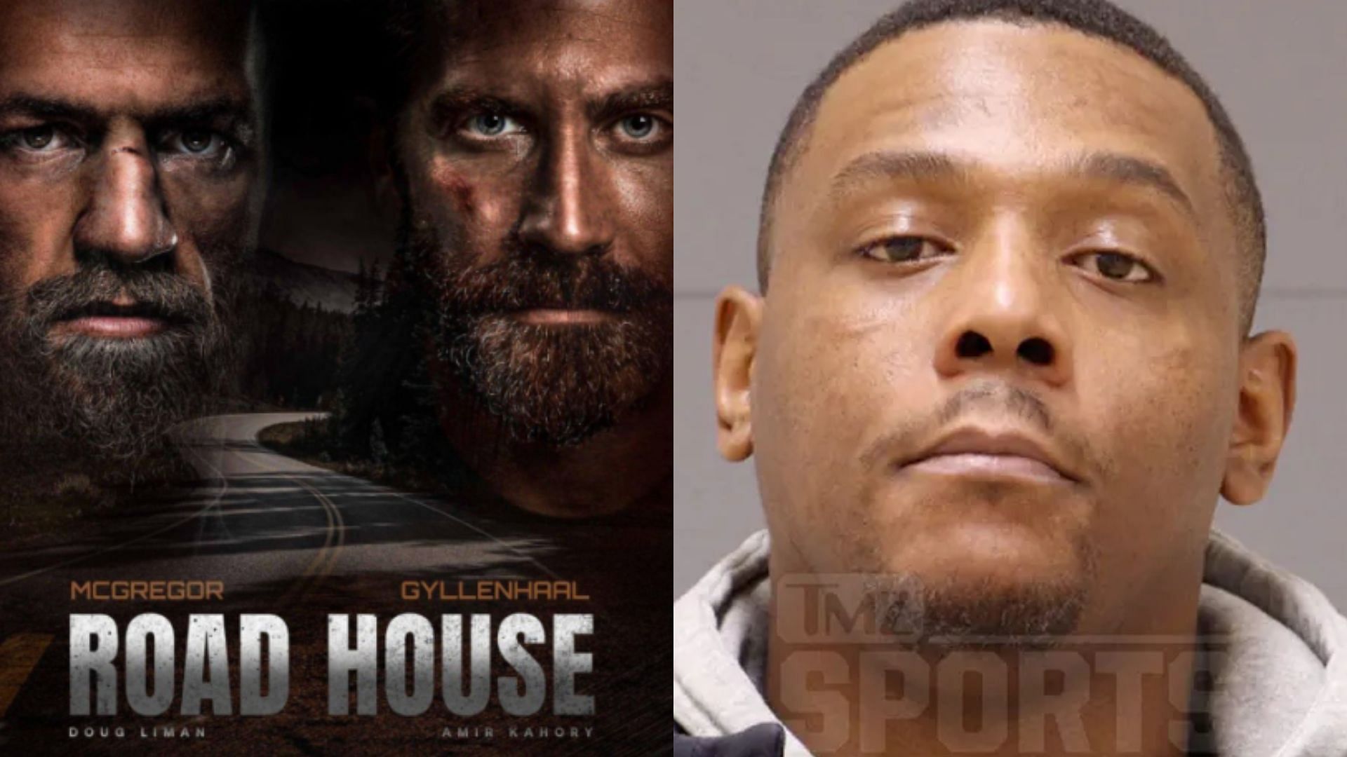 Conor McGregor &amp; Jake Gyllenhaal (right), Jamahal Hill (right) [Images courtesy of @thenotoriousmma &amp; @tmzsports on X]