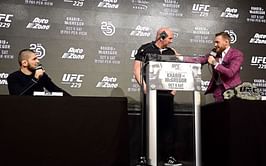 Conor McGregor makes boastful 'gross' remark looking back at UFC 229 pre-fight press conference