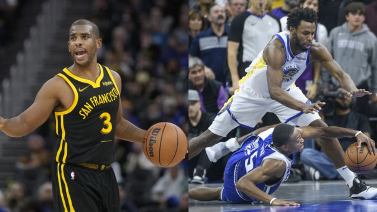 Chris Paul and Andrew Wiggins are on the Golden State Warriors
