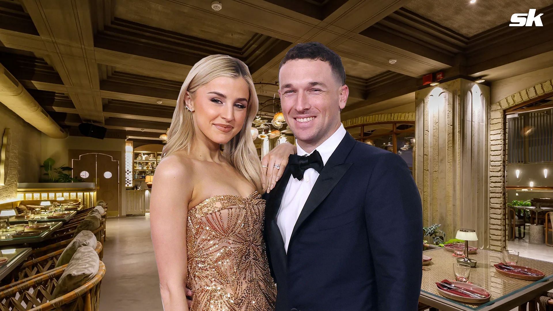 Astros star Alex Bregman and wife Reagan set date night ablaze in stylish black flames, igniting off-season cargo chic