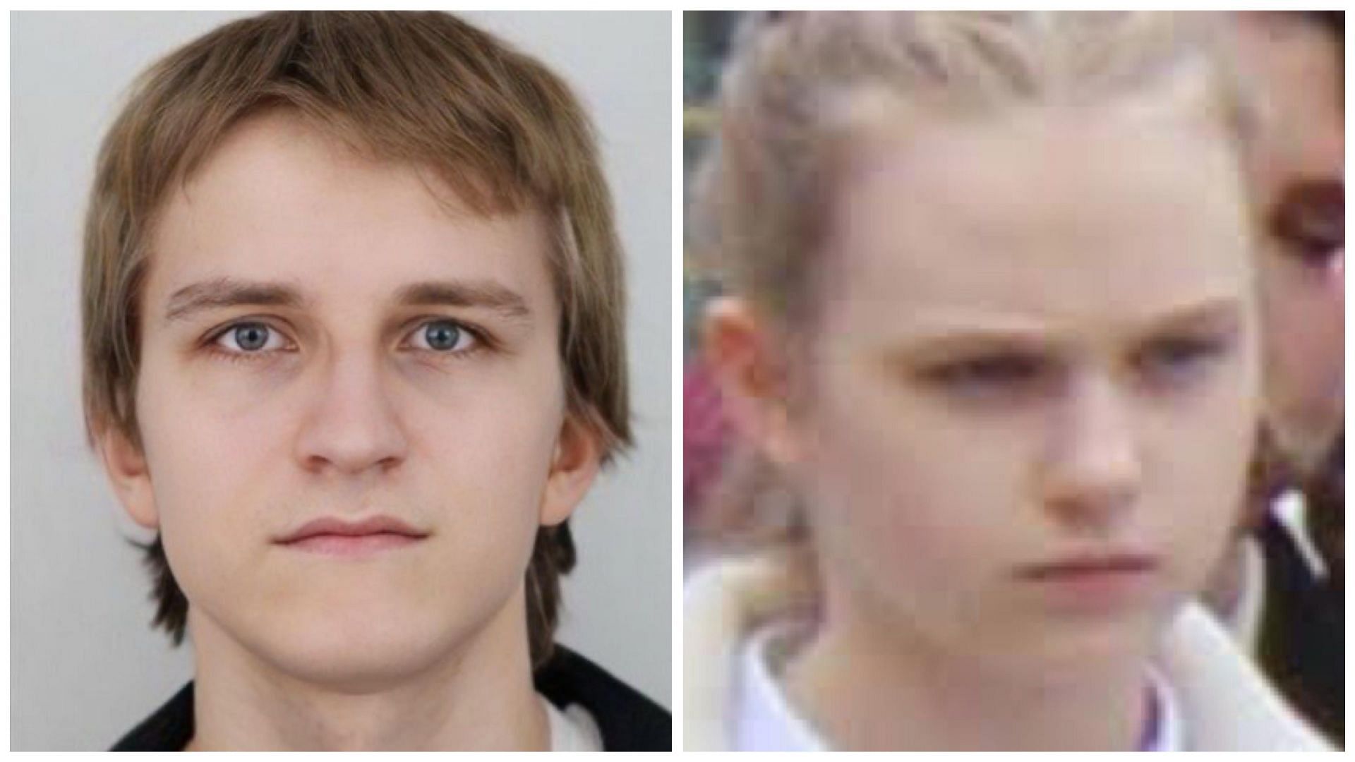 Prague university shooter David Kozak (left) said he was inspired by schoolgirl Alina Afanaskina (right) (Image via @JLRINVESTIGATES and @herqles_es/X)  