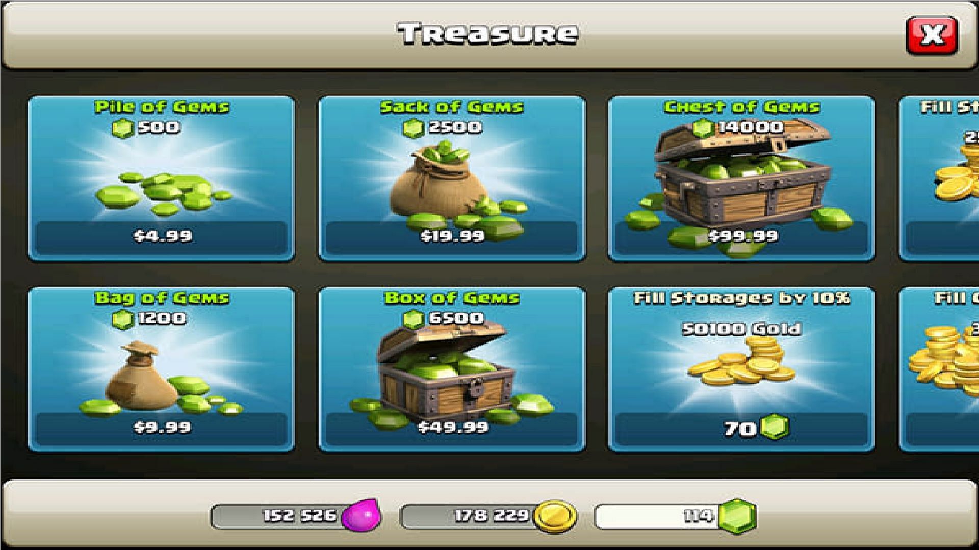 You can get Ores in Clash of Clans from the in-game Shop (Image via Supercell)