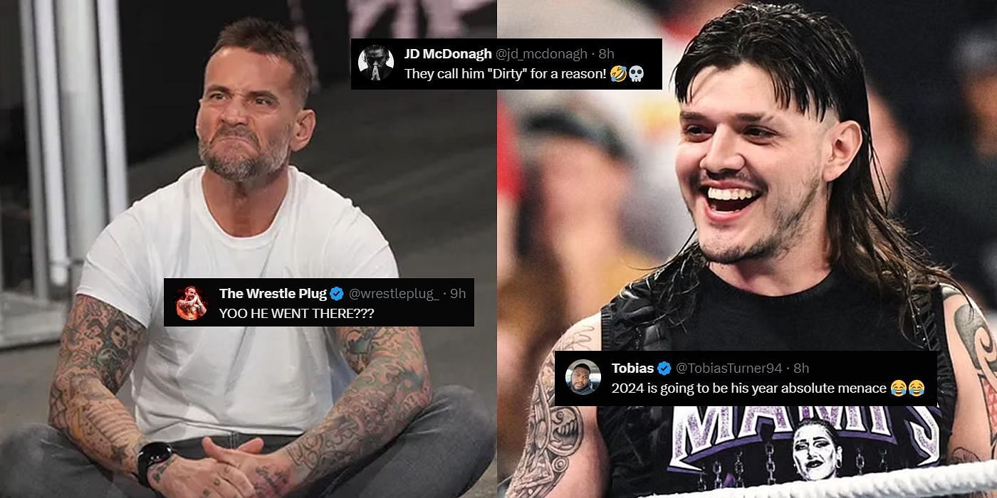 fans side with Dominik Mysterio after he destroys CM Punk with AEW reference