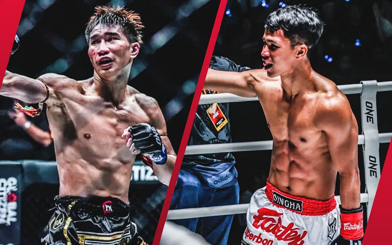 ONE featherweight Muay Thai world champion Tawanchai (L) recognizes that Superbon (R) is a dangerous challenger. -- Photo by ONE Championship