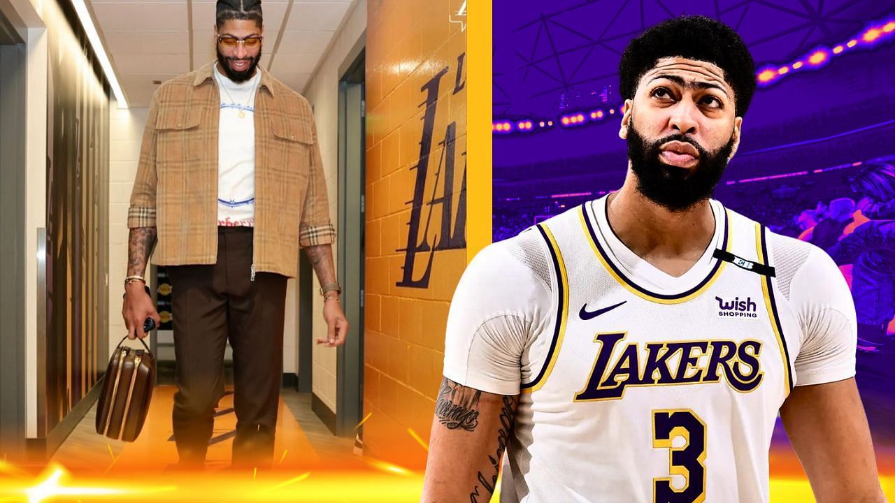 Anthony Davis sports $685 Burberry corduroy jacket for Lakers-Hornets game