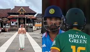 "Every time you come to bat, they play this song" - KL Rahul to Keshav Maharaj when Ram Siya Ram song was played during 3rd IND vs SA ODI