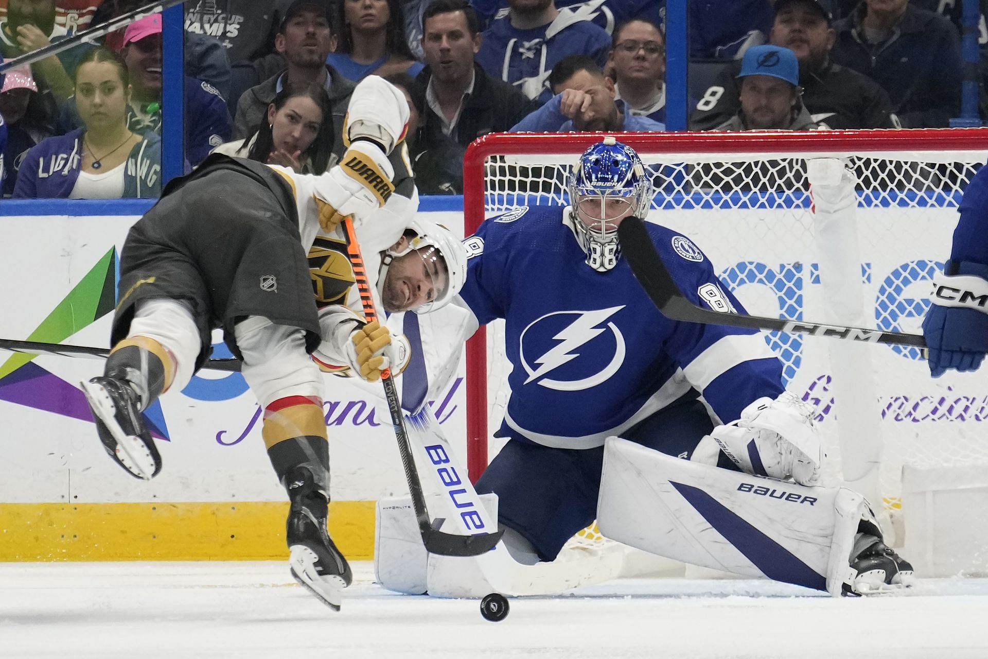 Andrei Vasilevskiy of the NHL&#039;s Tampa Bay Lightning