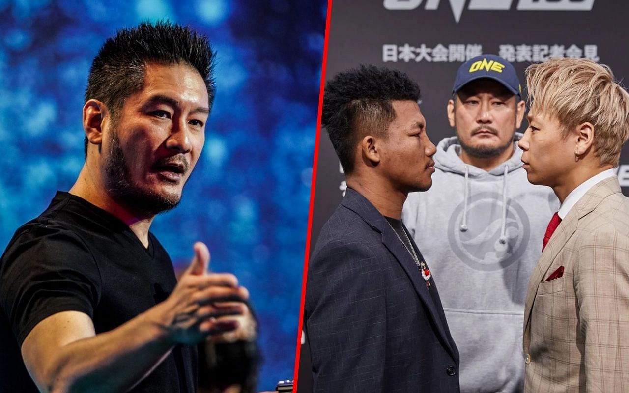 ONE Chairman and CEO Chatri Sityodtong (L) said the clash between Rodtang and Takeru in January will be massive. -- Photo by ONE Championship