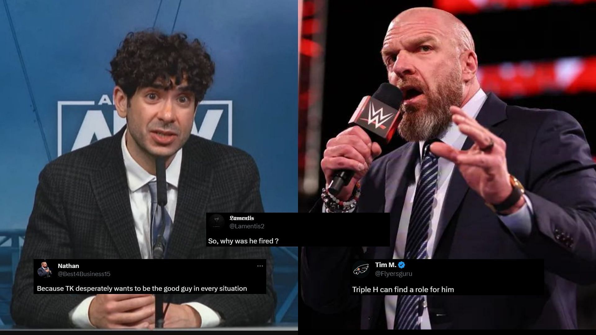 Triple H and Tony Khan are big names in WWE and AEW respectively