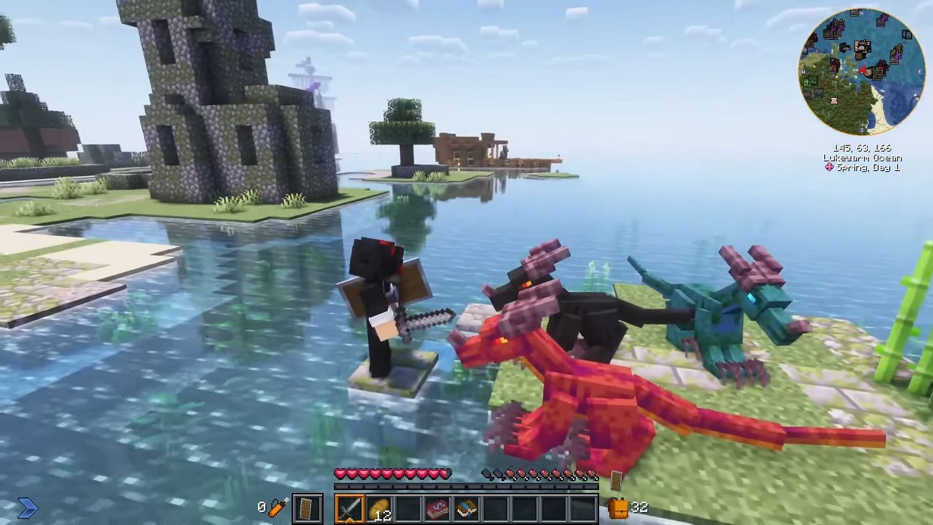 Prominence II brings a plethora of fantasy and tech mods to the Minecraft experience (Image via Jangro/YouTube)
