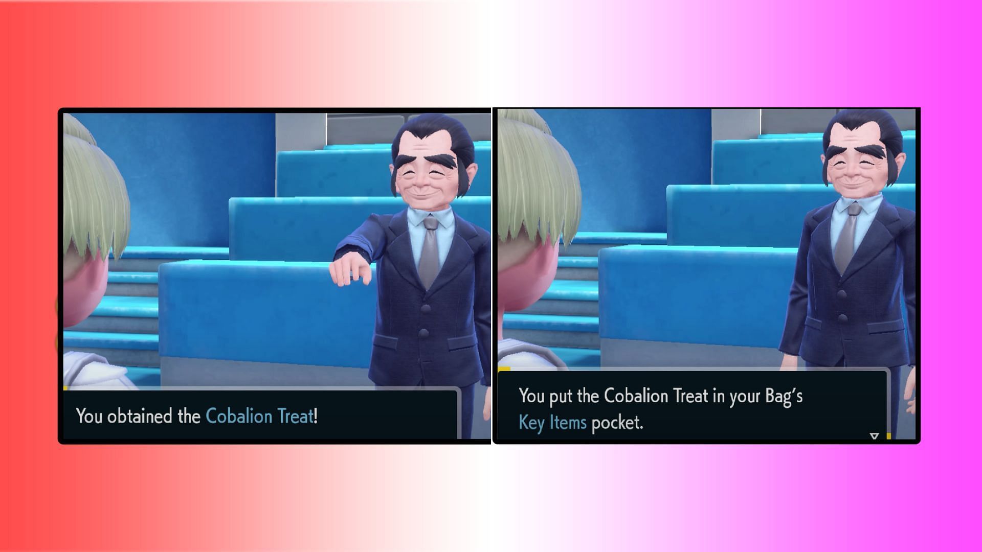 Snackworth and the player (Image via The Pokemon Company)