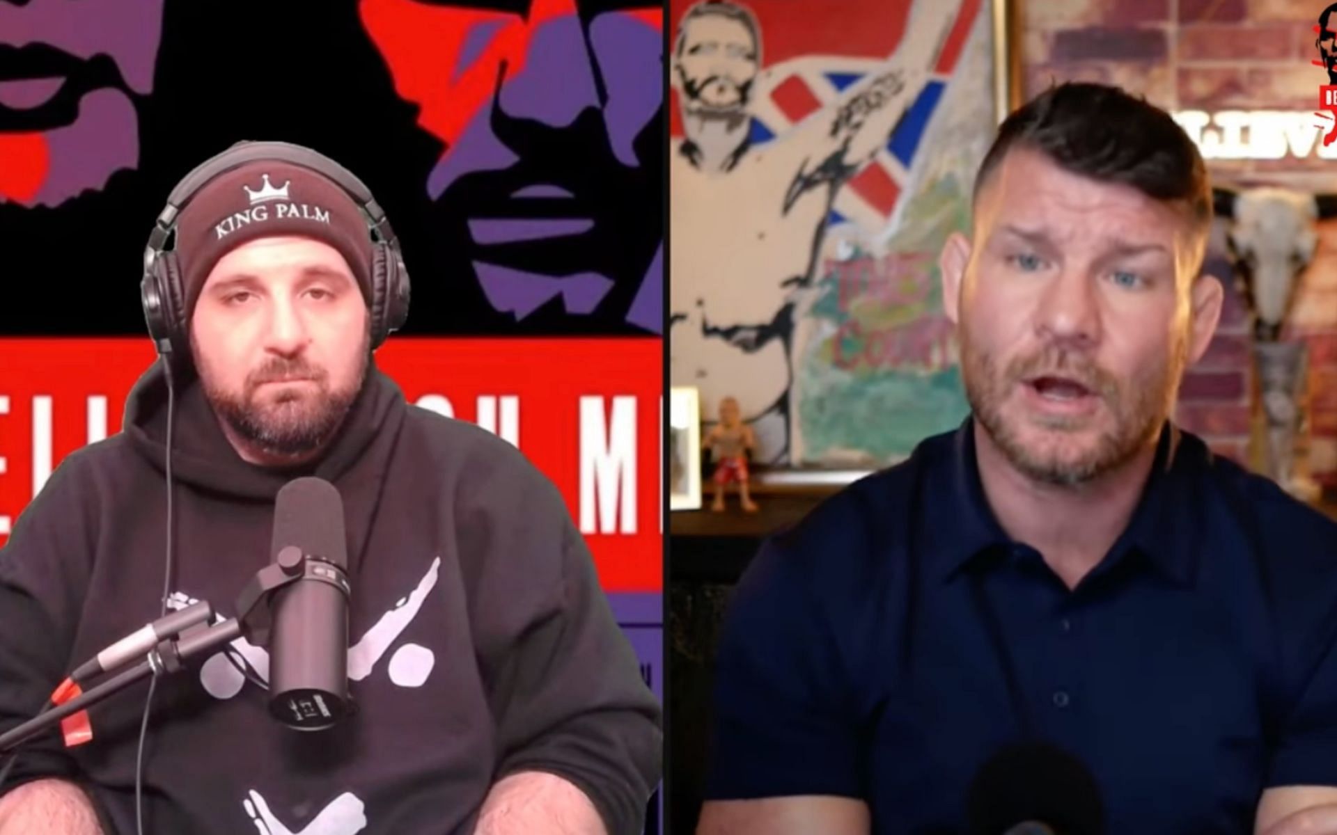 Michael Bisping (right) breaks down UFC 296 on his YouTube channel [Photo Courtesy of Michael Bisping Podcast on YouTube]