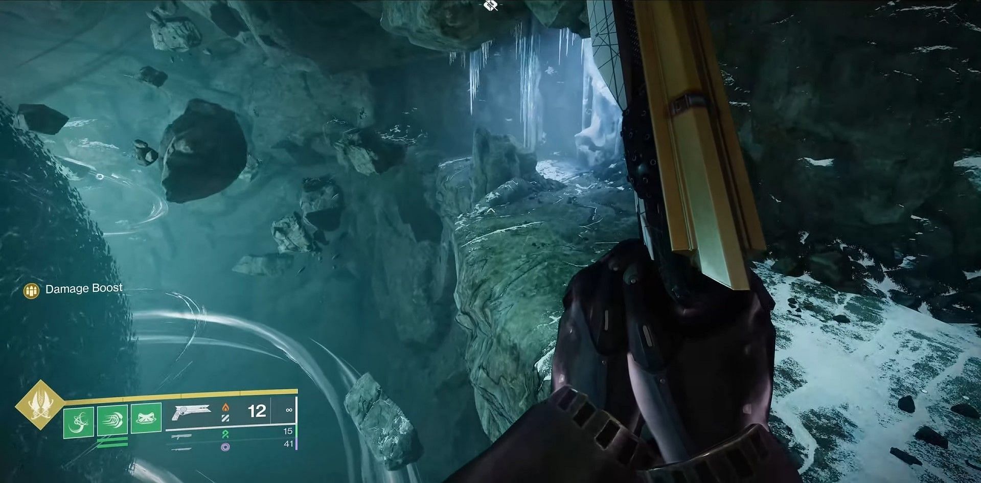 Area with white light and ice (Image via Bungie)