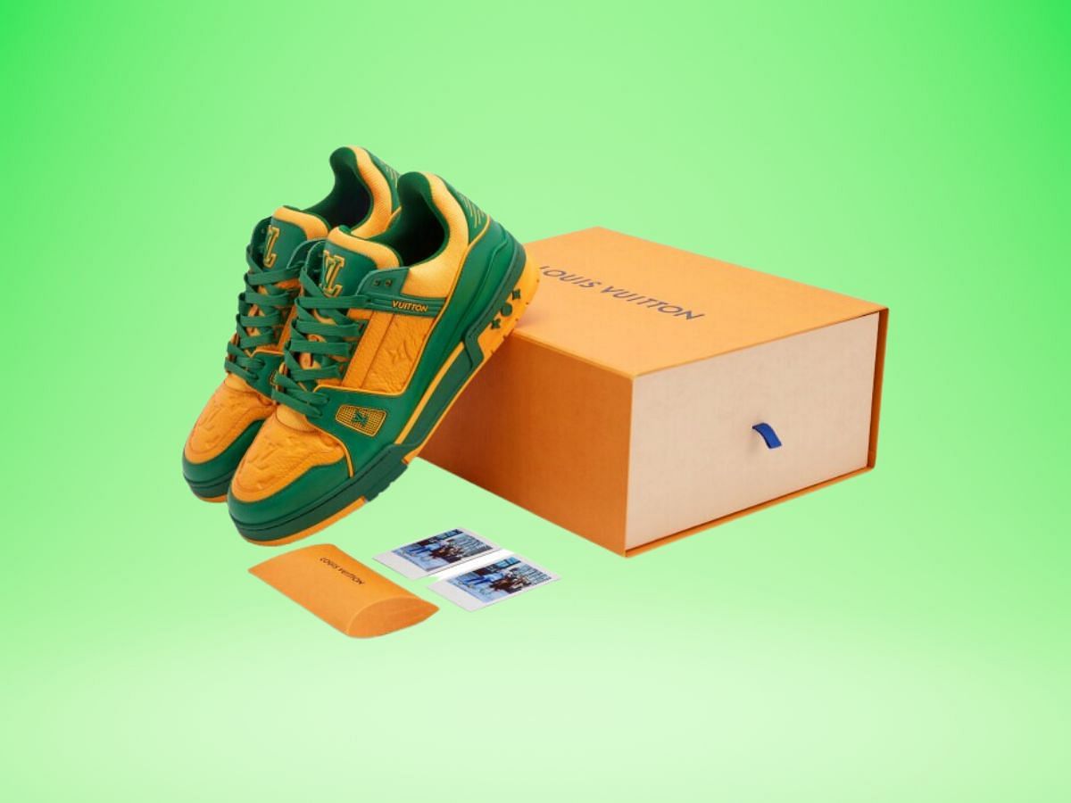 The Louis Vuitton LV trainer signed by Virgil Abloh (Image via Sotheby&#039;s)