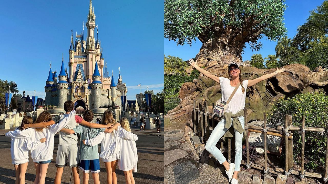 Gisele Bundchen takes kids to Disneyland sans Tom Brady with NFL icon spotted in Miami alongside Irina Shayk