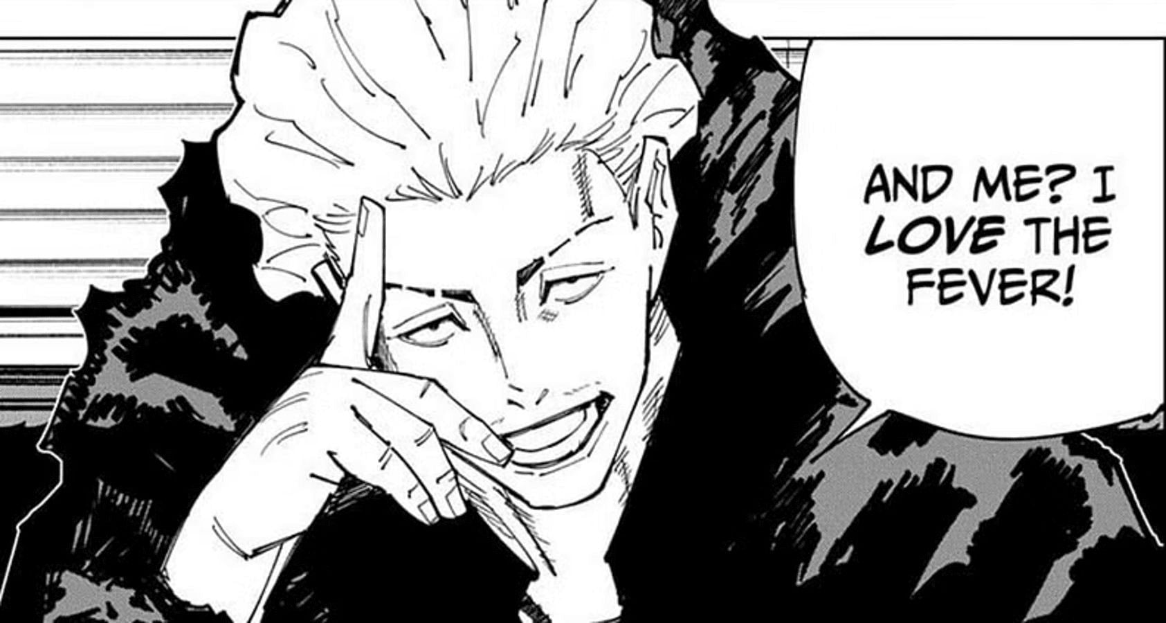 Kinji Hakari as seen in the Jujutsu Kaisen manga (image via Shueisha/Gege Akutami)