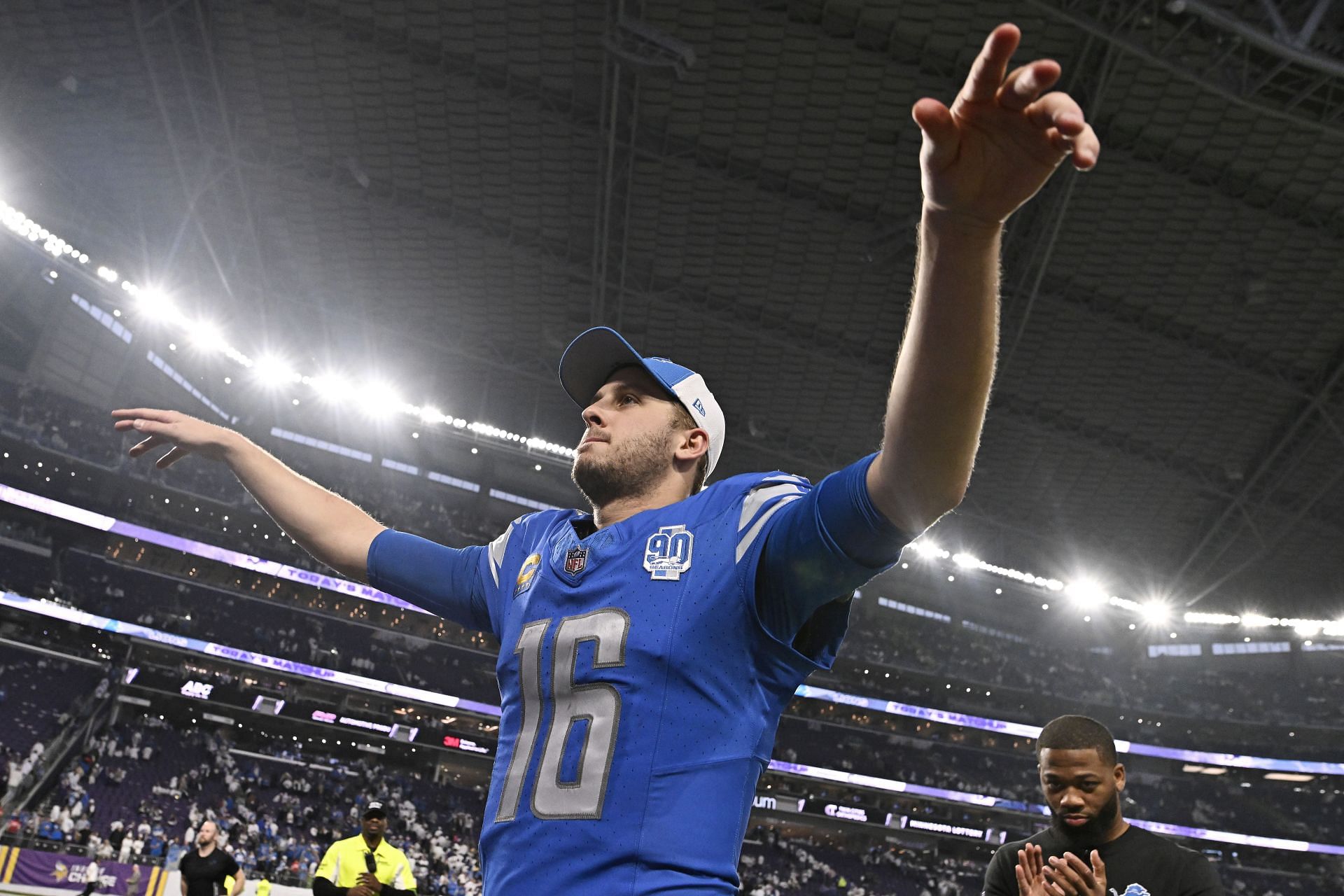 Jared Goff at Detroit Lions v Minnesota Vikings