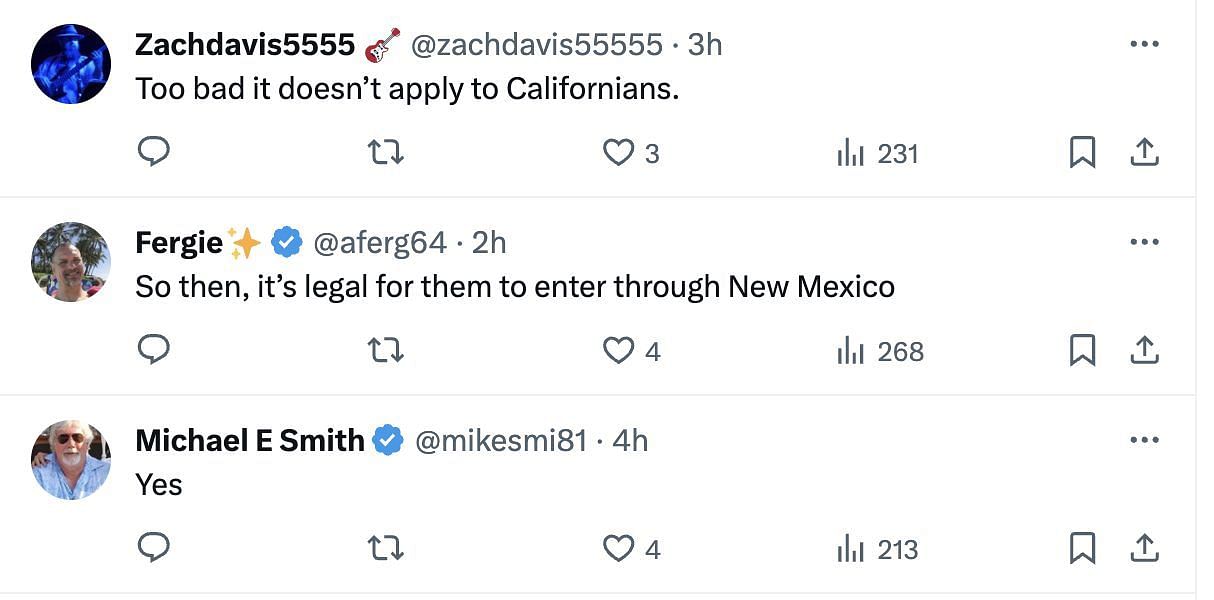 Social media users share reactions as Texas&#039; governor passed a new bill for arresting illegal immigrants. (Image via Twitter)