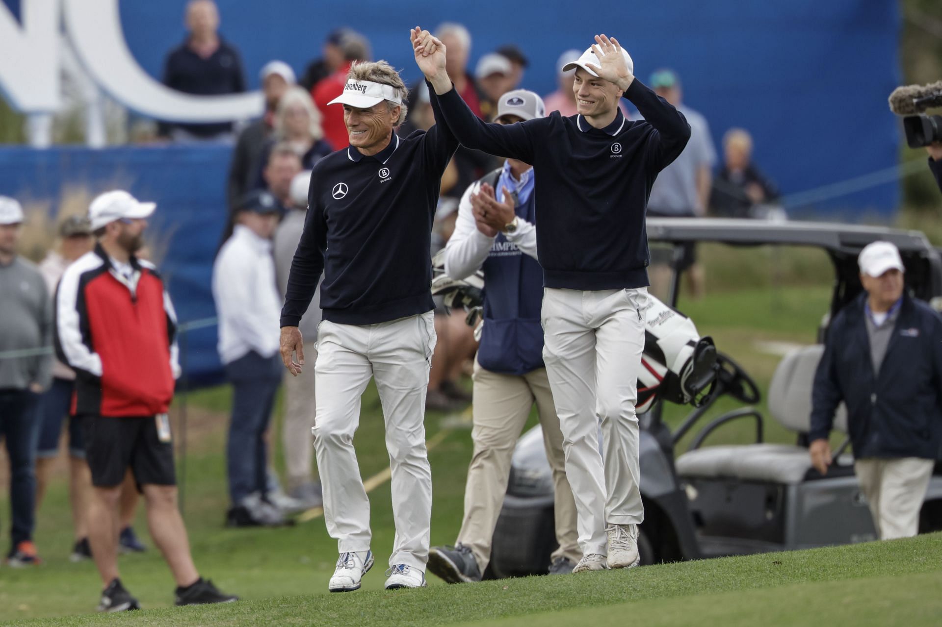 What equipment did Bernhard Langer and son Jason use at the 2023 PNC