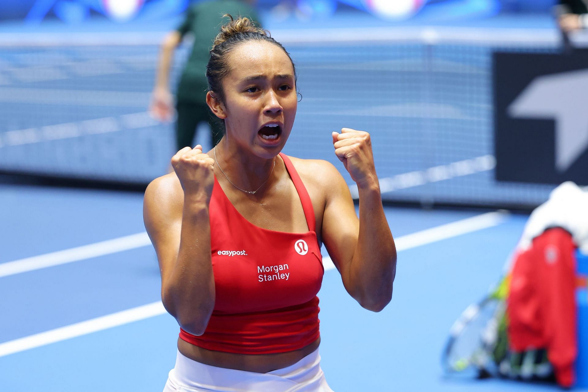 Leylah Fernandez at the Billie Jean King Cup Finals