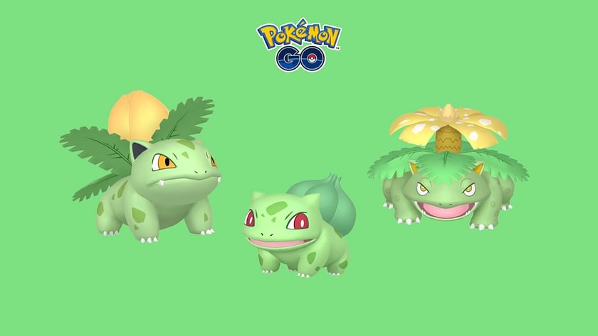 Bulbasaur and his shiny forms