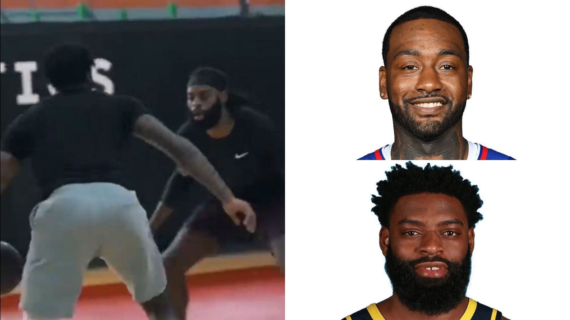 John Wall and Tyreke Evans chirp at each other while swapping buckets in open gym matchup