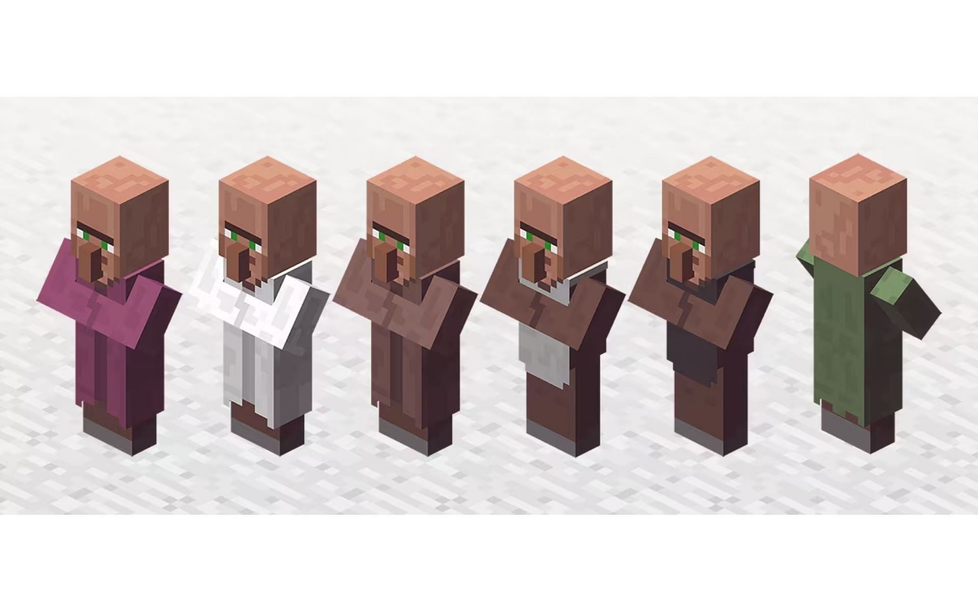 Making trades and keeping company, the villager is a versatile mob. (Image via Mojang)