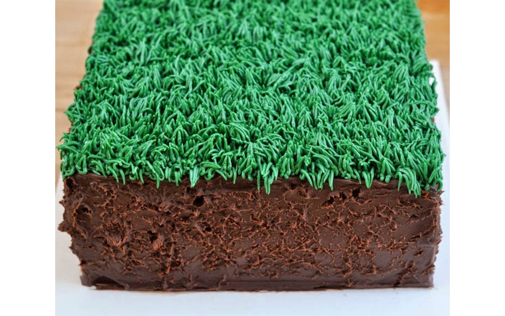 Make desert fun with this idea for Minecraft grass blocks (Image via Pinterest)
