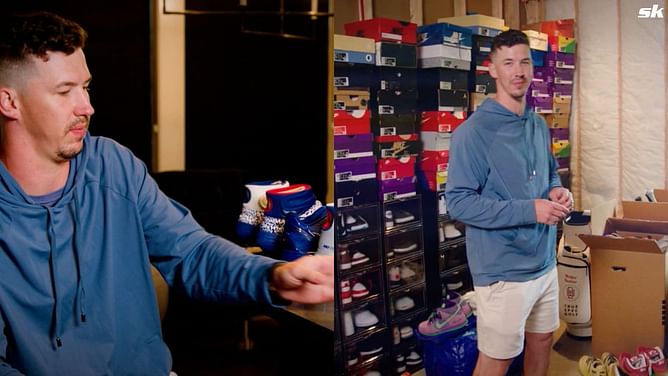 Walker Buehler's jaw-dropping sneaker stash featuring rare Kobe Bryant autographed cleat is every fan's dream collection