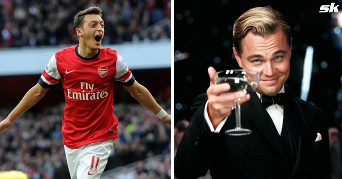 Ozil mocks Leonardo Di Caprio after Hollywood star admits he doesn&rsquo;t know Arsenal
