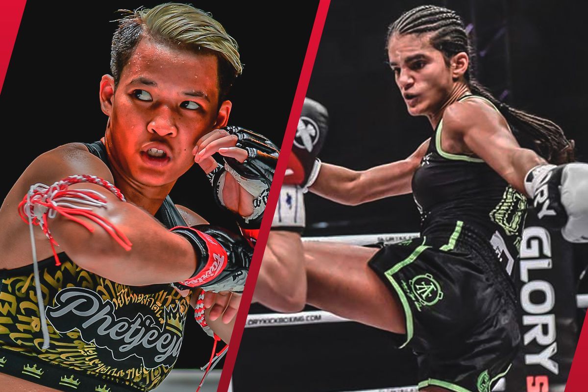 Phetjeeja (L) and Anissa Meksen (R) | Image credit: ONE Championship