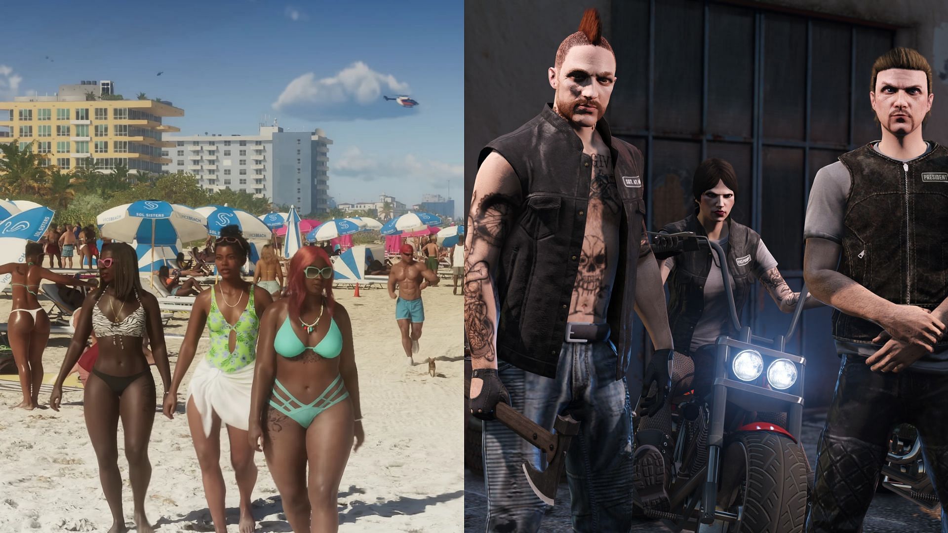 A side-by-side comparison of character models (Image via Rockstar Games)
