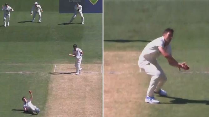 [Watch] Pat Cummins' incredible caught & bowled sends back Abdullah Shafique against the run of play in AUS vs PAK 2nd Test