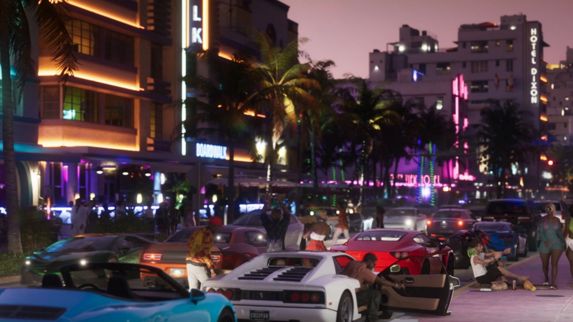 The nightlife of Vice City (Image via Rockstar)