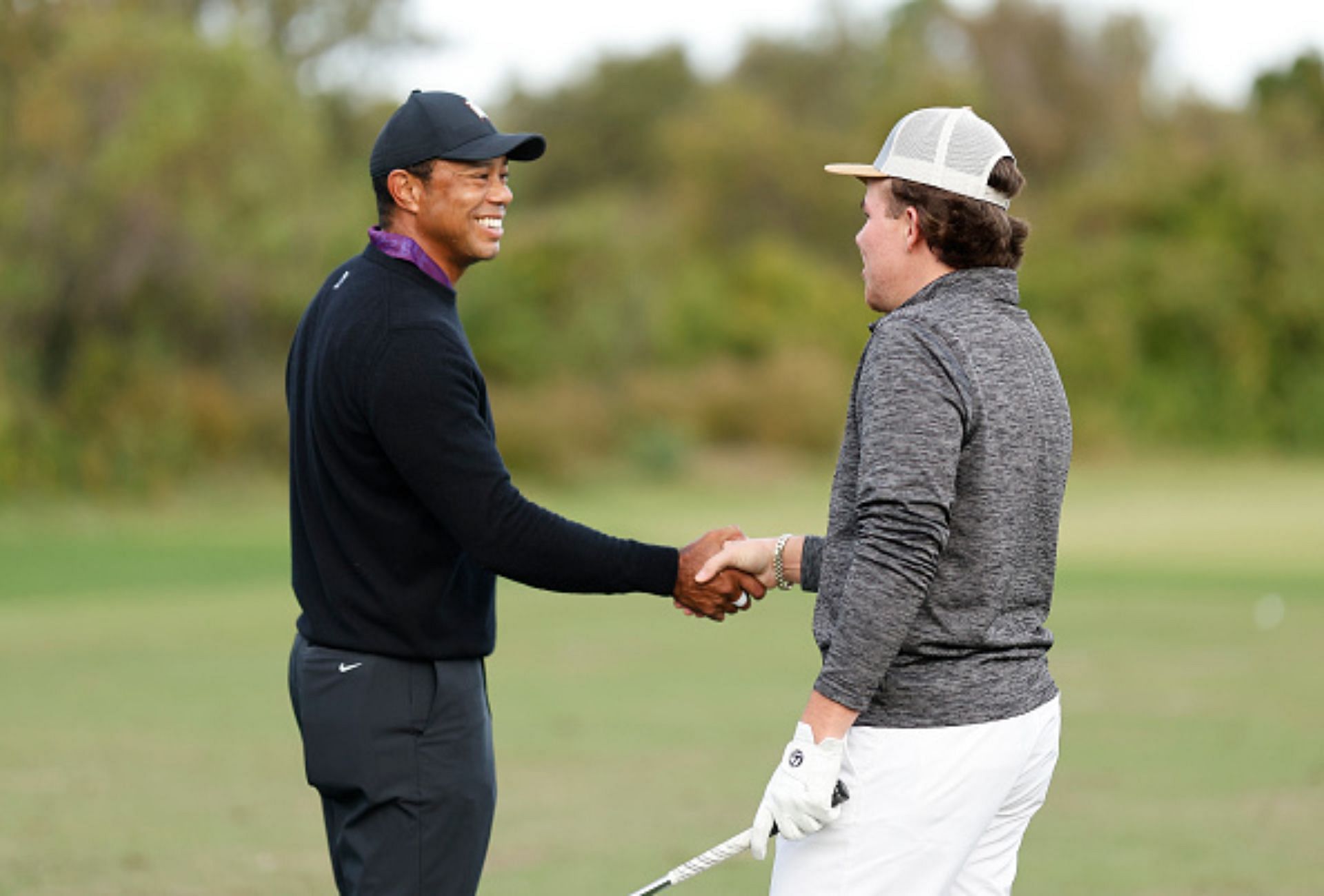 Tiger Woods and John Daly Jr., 2023 PNC Championship (Image via Getty).