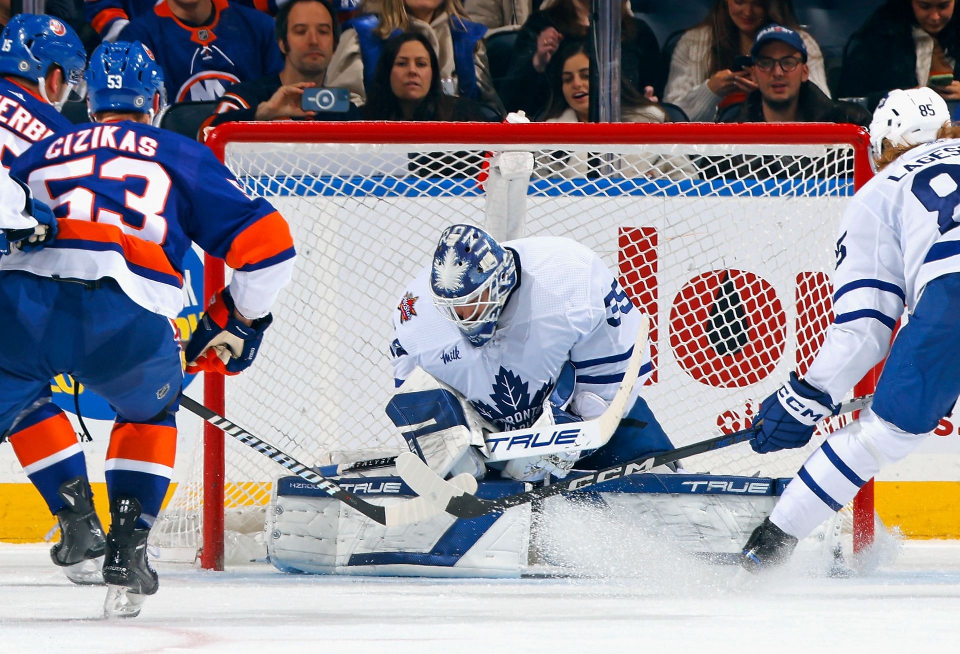 Ilya Samsonov of the NHL&#039;s Toronto Maple Leafs