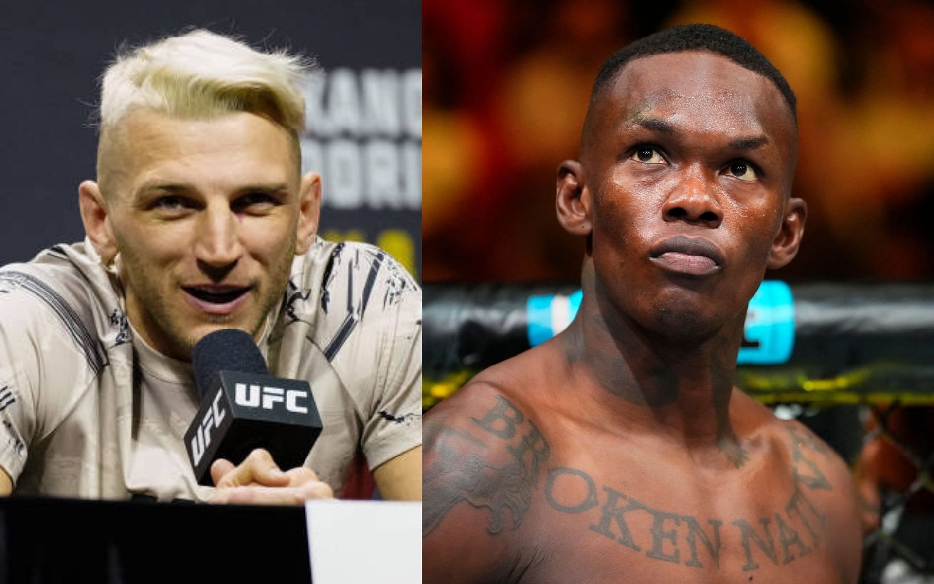 Dan Hooker (left) and Israel Adesanya (right) [Images Courtesy: @GettyImages]