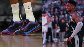 Giannis Antetokounmpo's $105 Freak 5's make his triple-double fancier