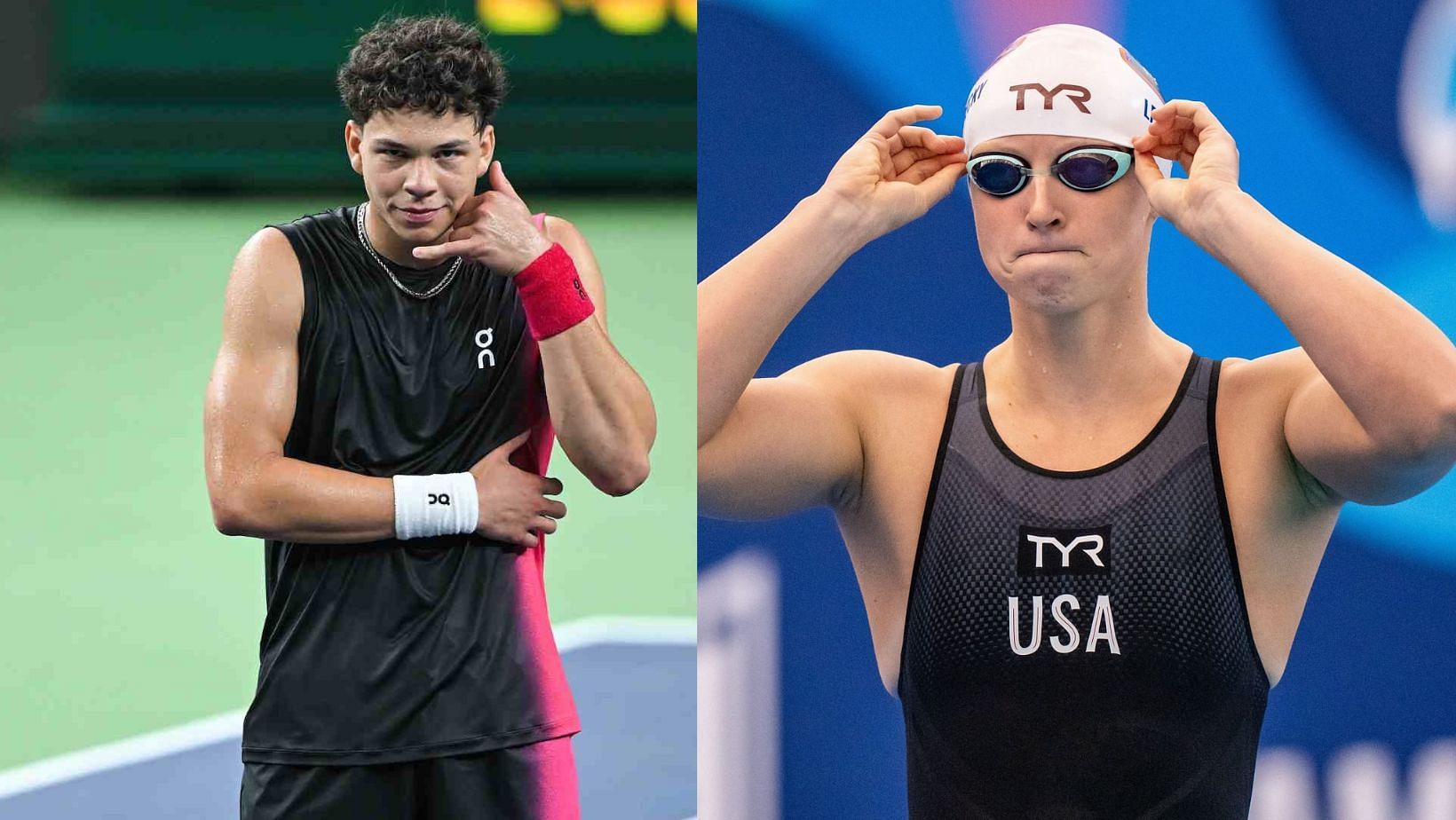 Ben Shelton shared a picture of him and Katie Ledecky 