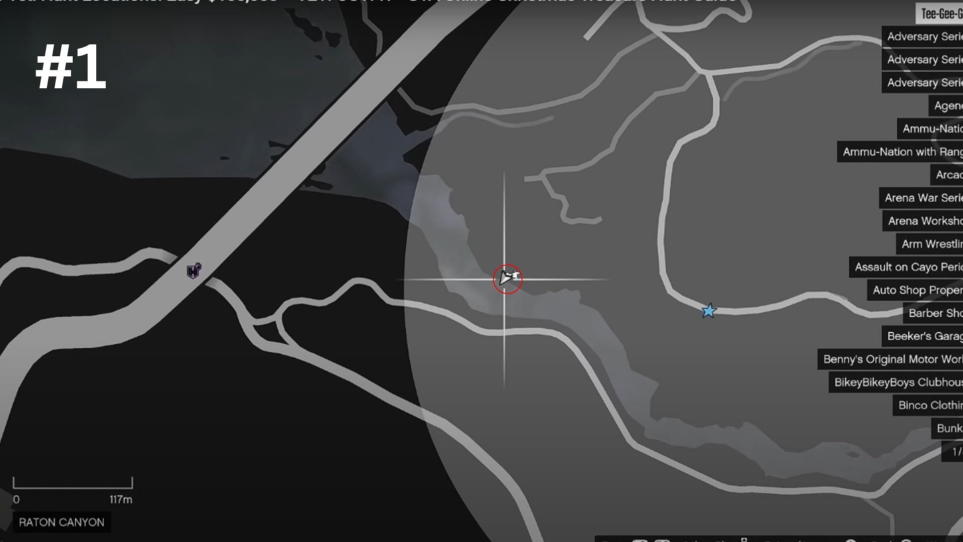 1/5 Yeti clue locations (Image via TGG/YouTube)