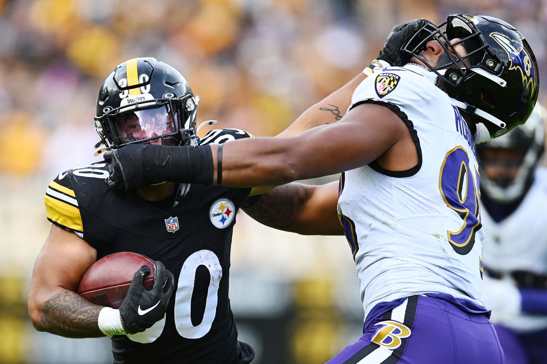 Jaylen Warren during the Baltimore Ravens against the Pittsburgh Steelers
