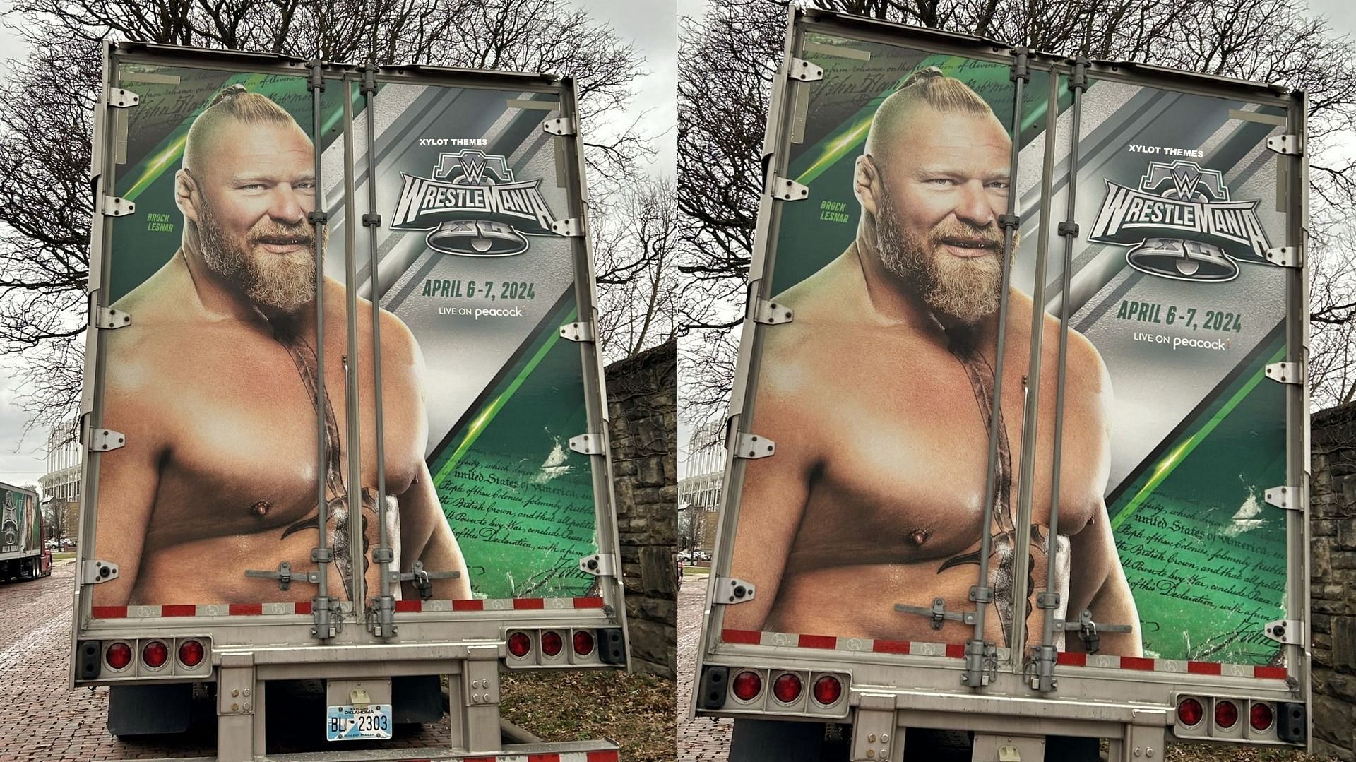 Brock Lesnar on WWE&#039;s production truck