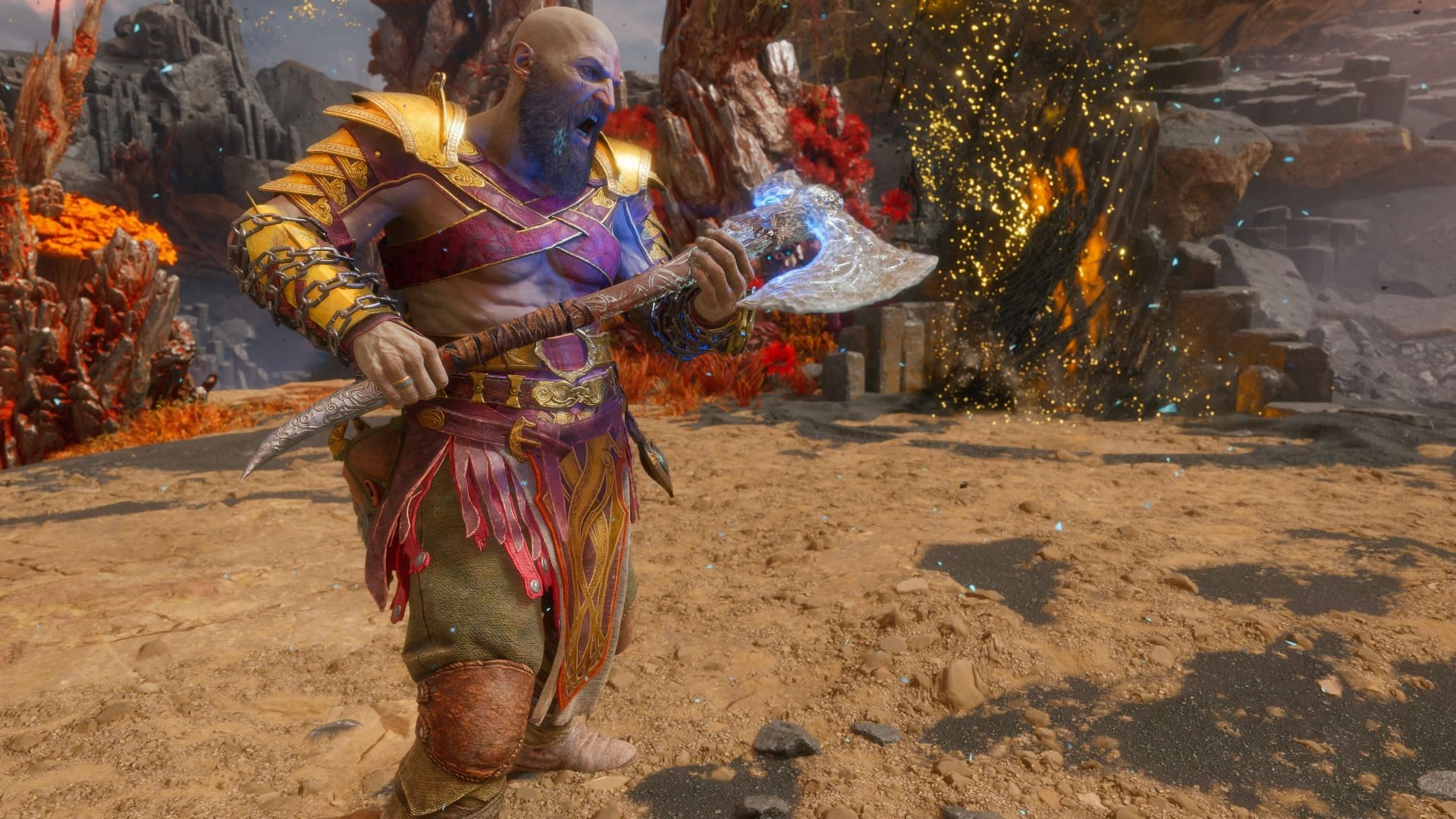 Kratos' Rage knows no bounds in God of War Ragnarok Valhalla (Image via Santa Monica Studios)