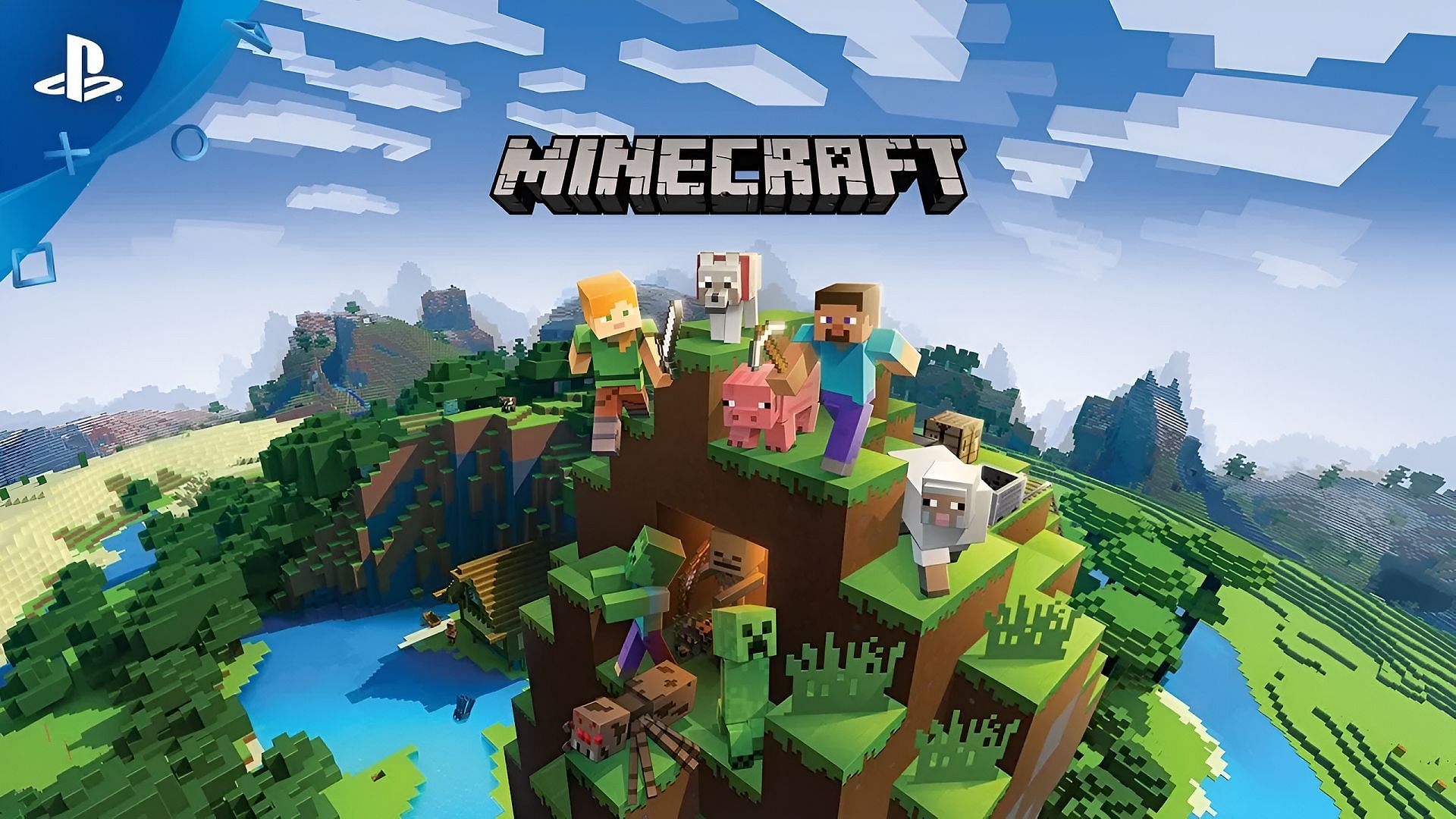 Les fans de PlayStation peuvent mettre à jour Minecraft comme ils le feraient sur Xbox ou Nintendo Switch (Image via Mojang/Sony)