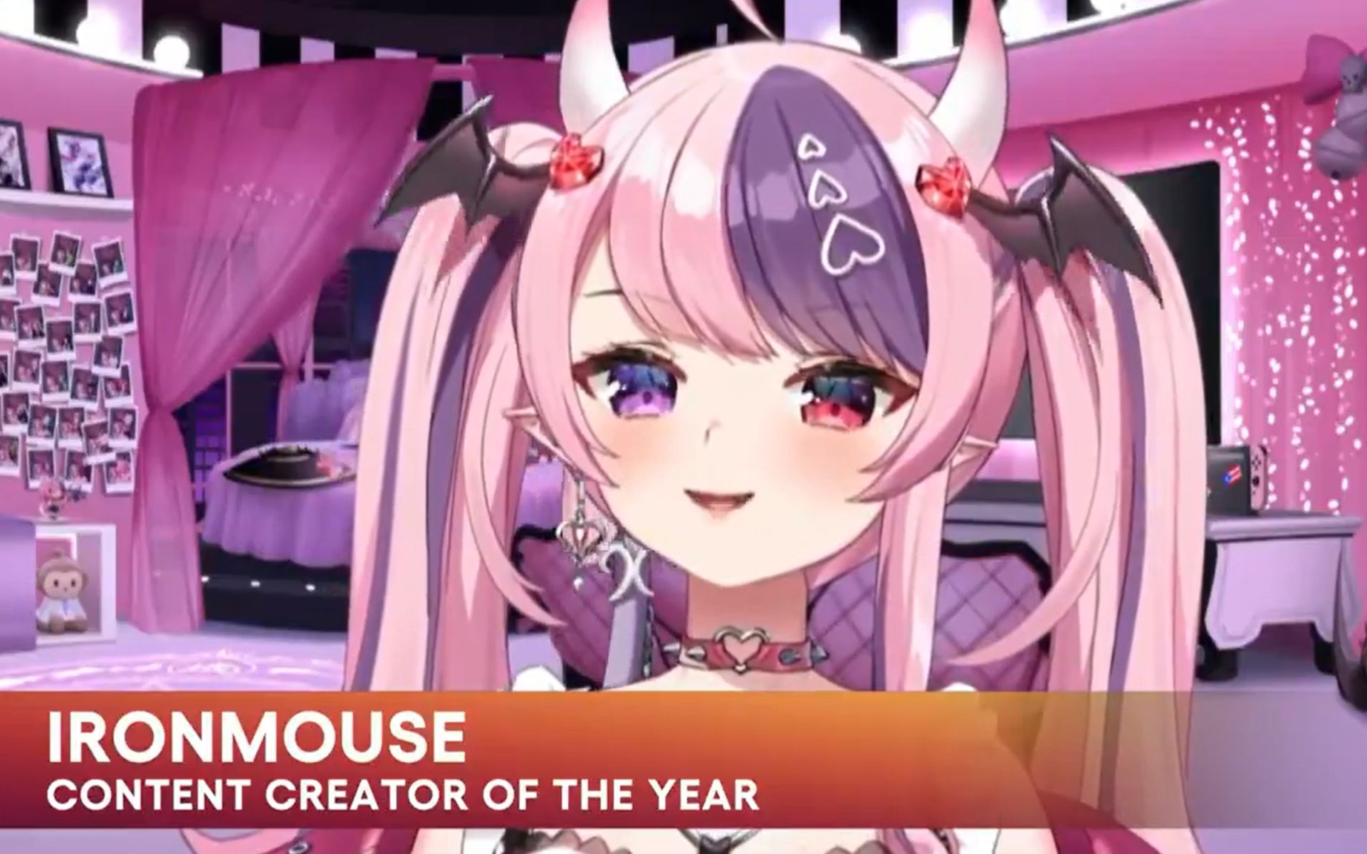 Vtuber and Twitch streamer Ironmouse wins Content Creator of the Year award  at the 2023 The Game Awards