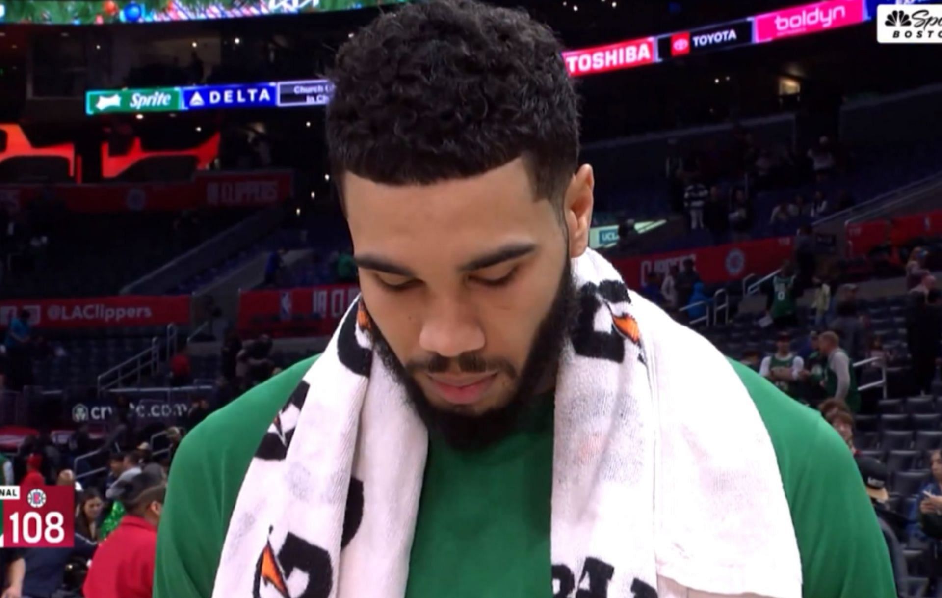 The Boston Celtics had a brief scare as Jayson Tatum reinjures his ankle during the LA Clippers matchup