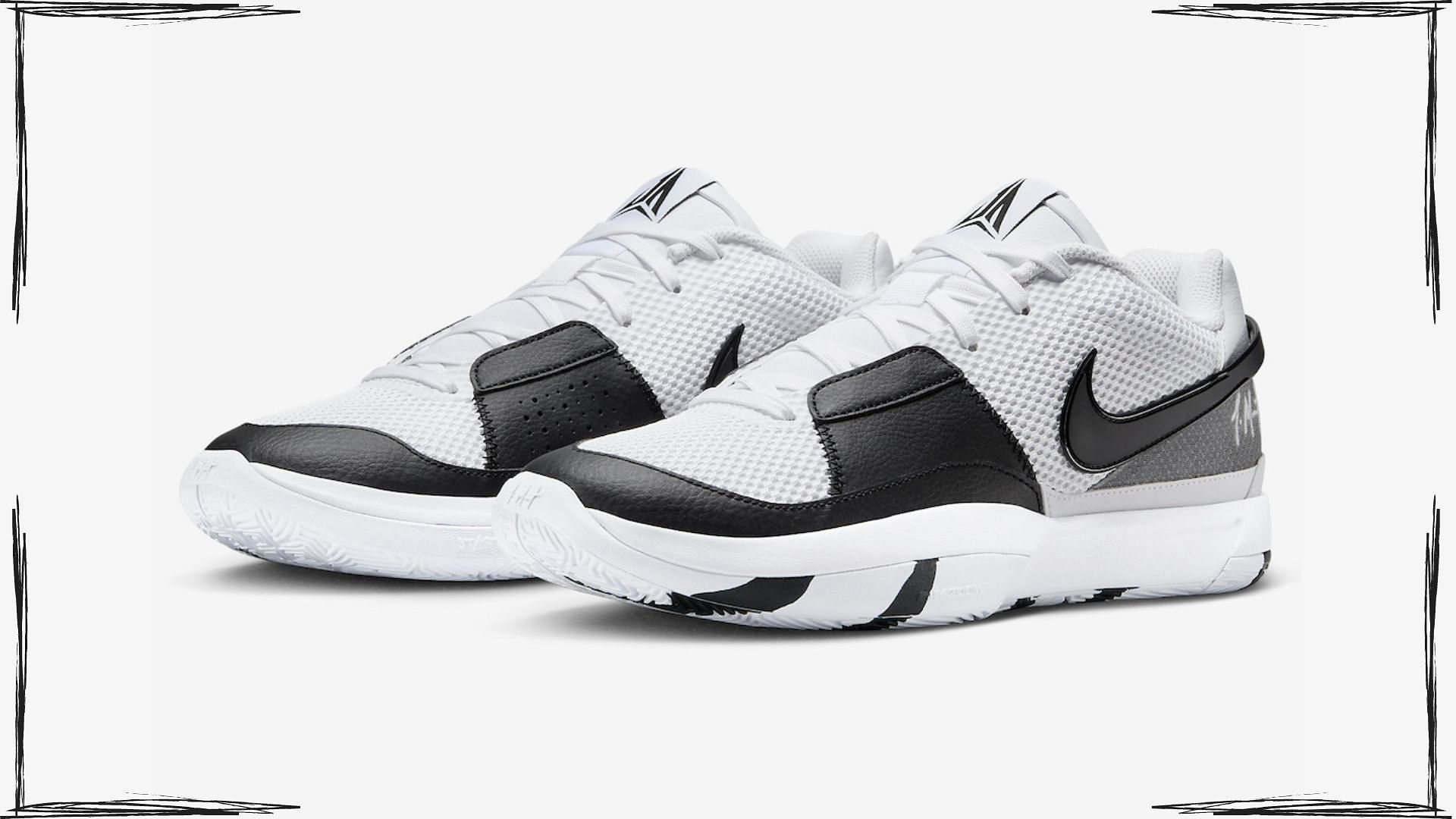 Nike Ja 1 White Black sneakers (Image via Nike)